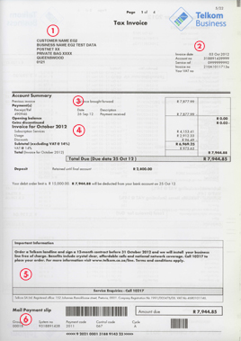 Invoice Page 1